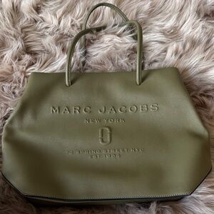 Marc Jacobs Sage Green Embossed Tote